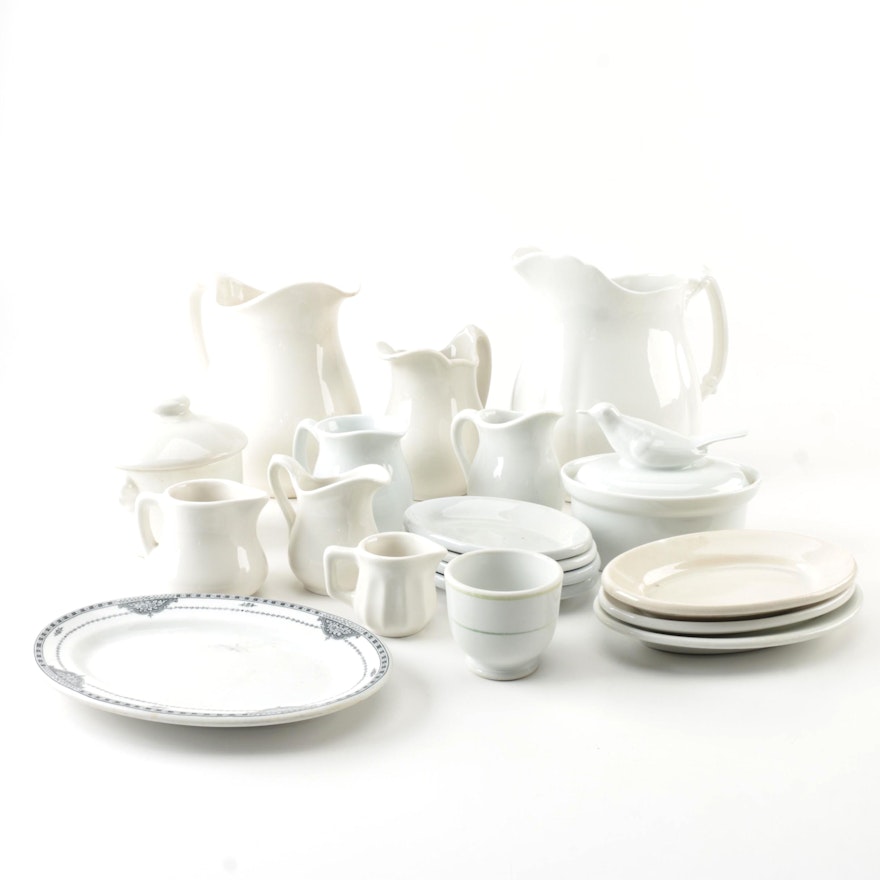 Royal Crownford Ironstone Creamer and Other Serveware