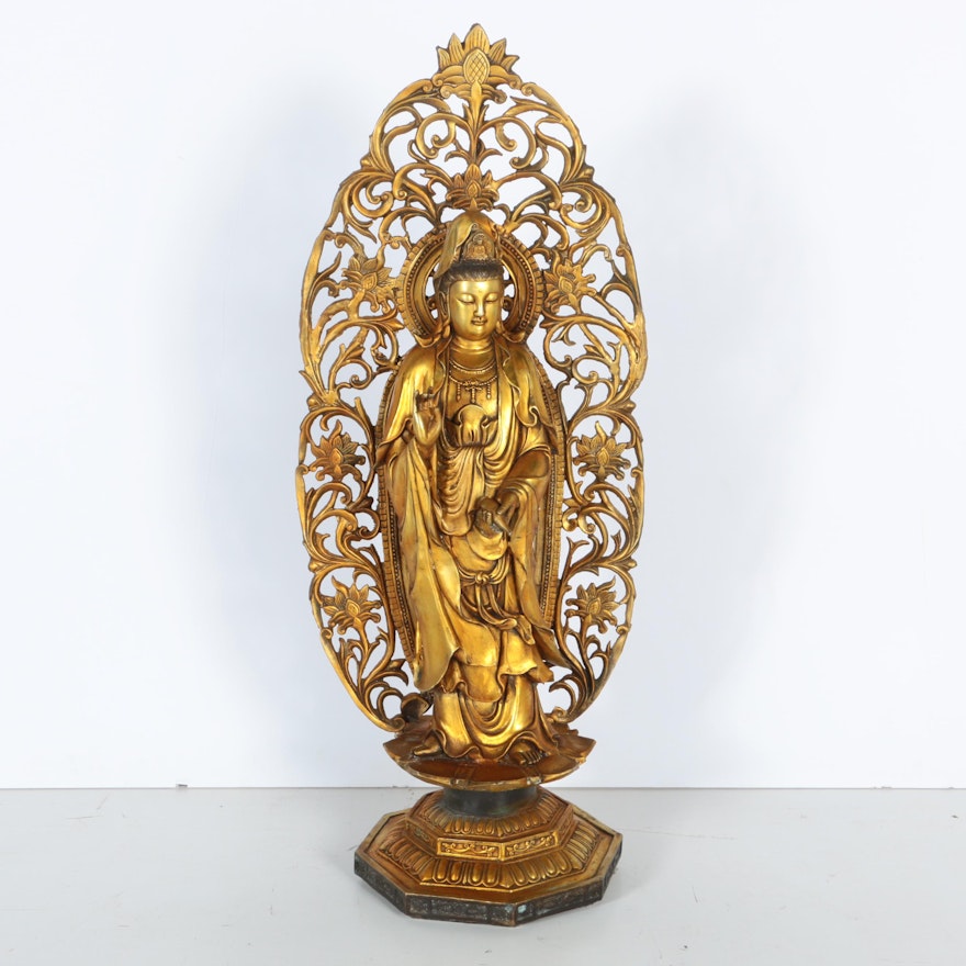 Metal Bodhisattva Figurine