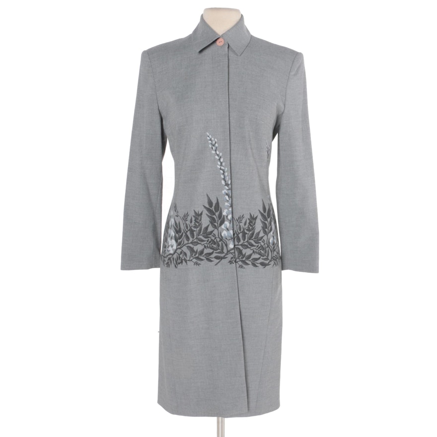 Women's Banu of Paris Gray Dress Coat
