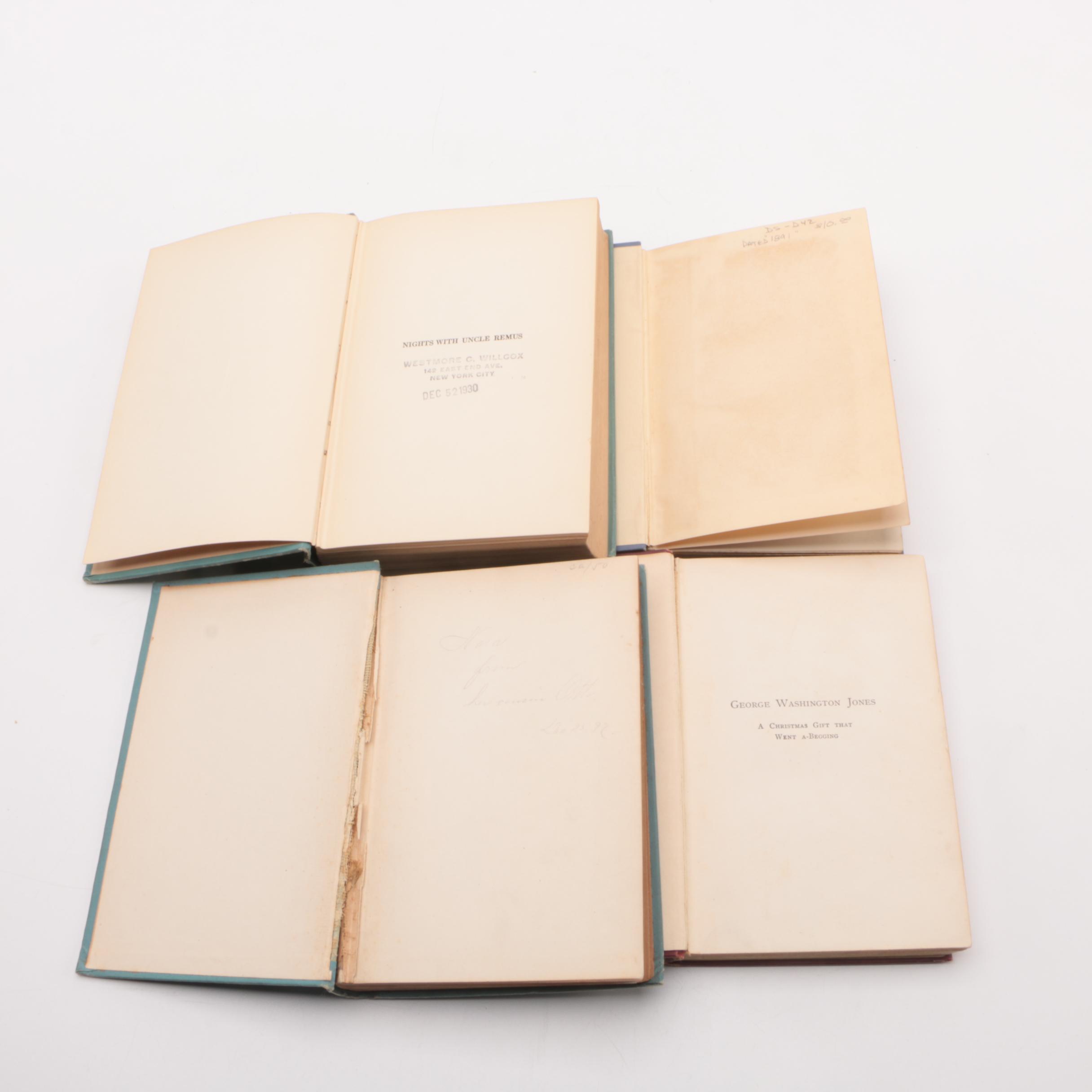 Vintage Books Including "Uncle Remus" Stories