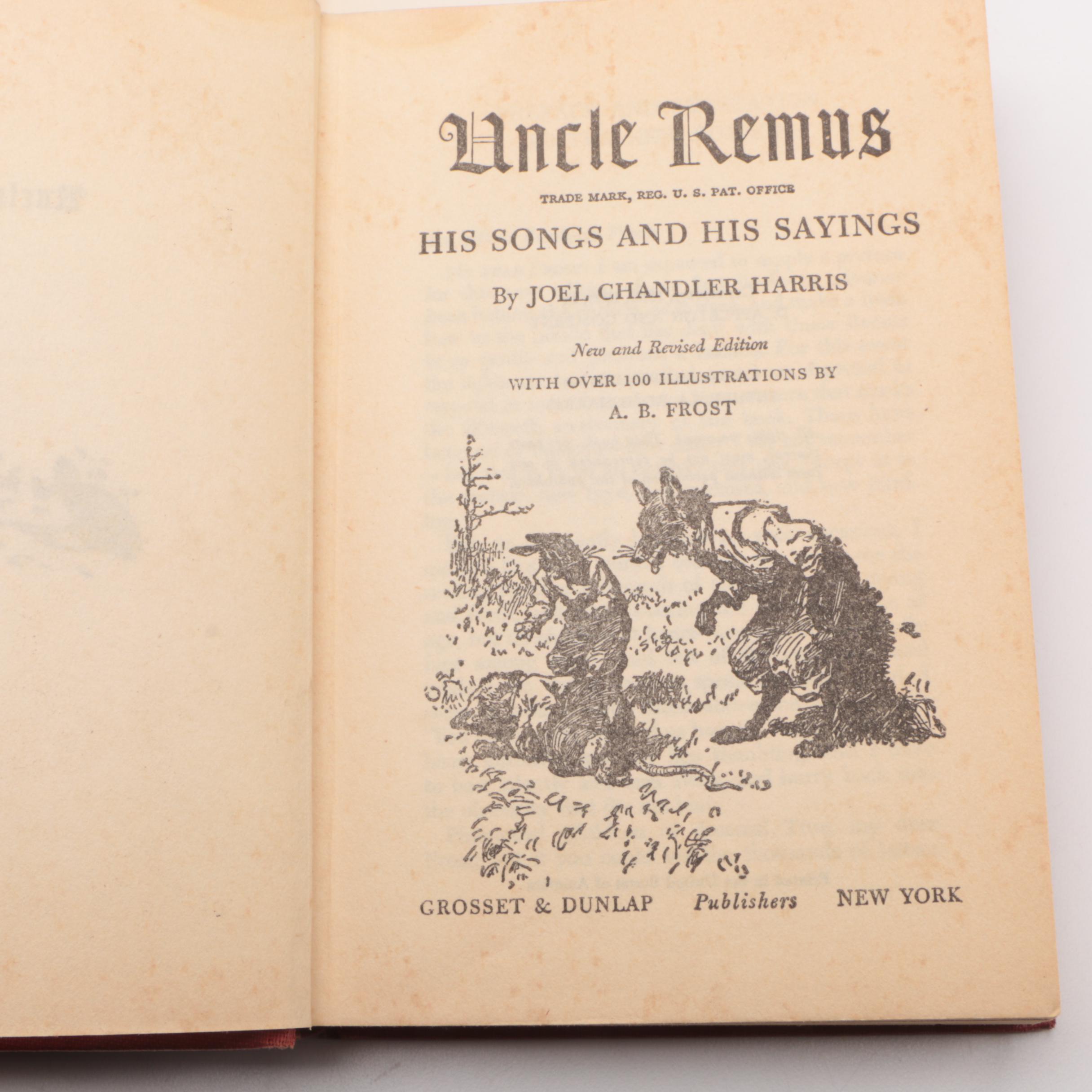 Vintage Books Including "Uncle Remus" Stories
