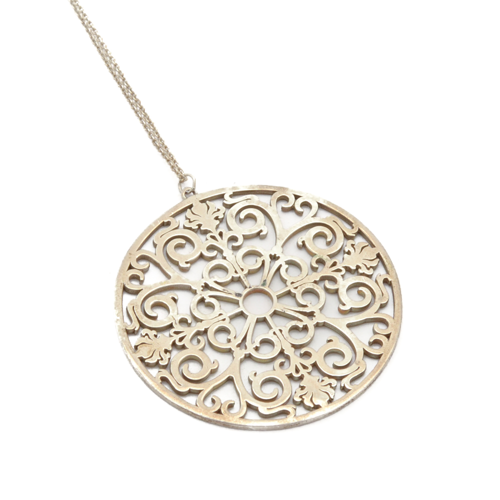 Tiffany & Co. Sterling Silver Enchant Collection Pendant Necklace