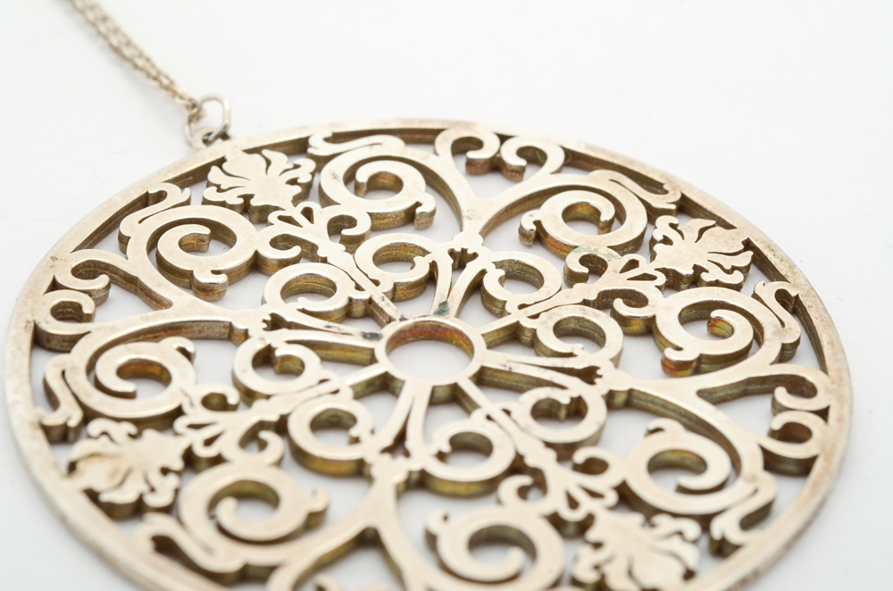 Tiffany & Co. Sterling Silver Enchant Collection Pendant Necklace