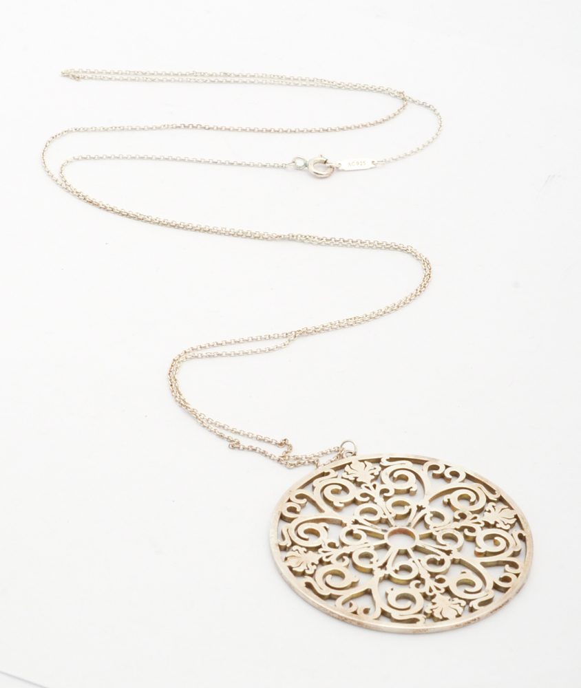 Tiffany & Co. Sterling Silver Enchant Collection Pendant Necklace