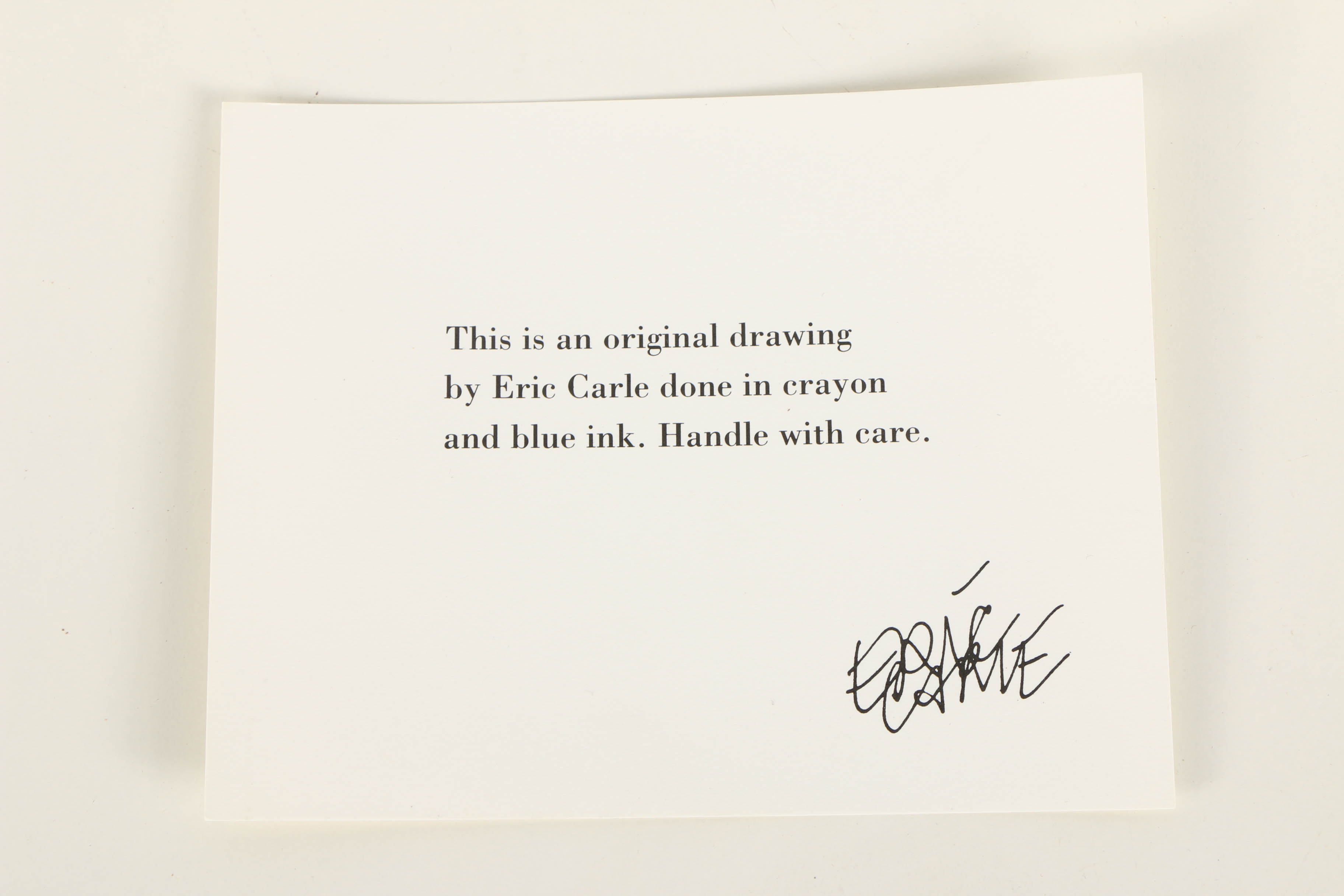 Eric Carle Artist Proof "The Very Hungry Caterpillar" with Hand-Drawn Cover