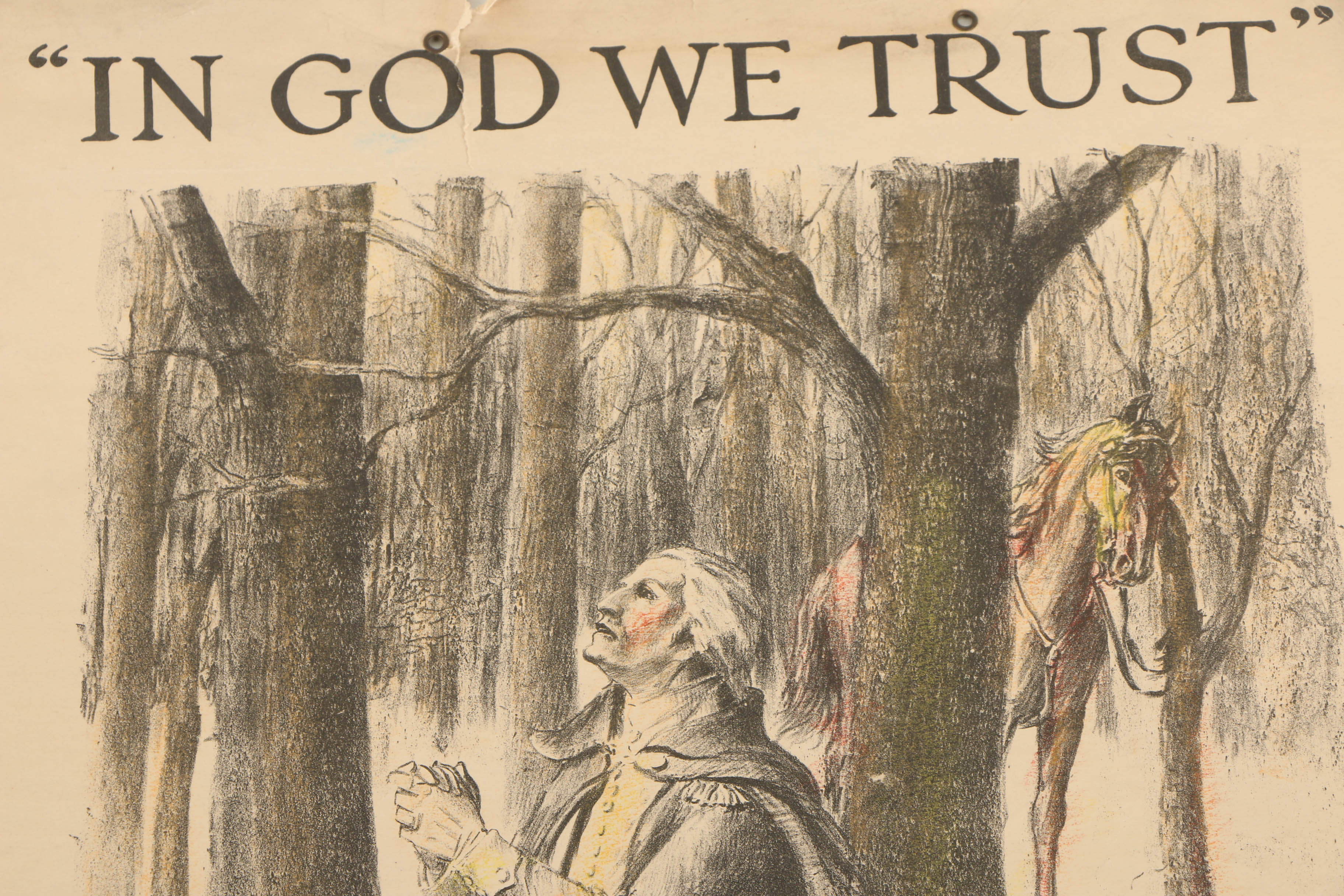 Vintage Hand-Colored Lithographs Featuring School Posters