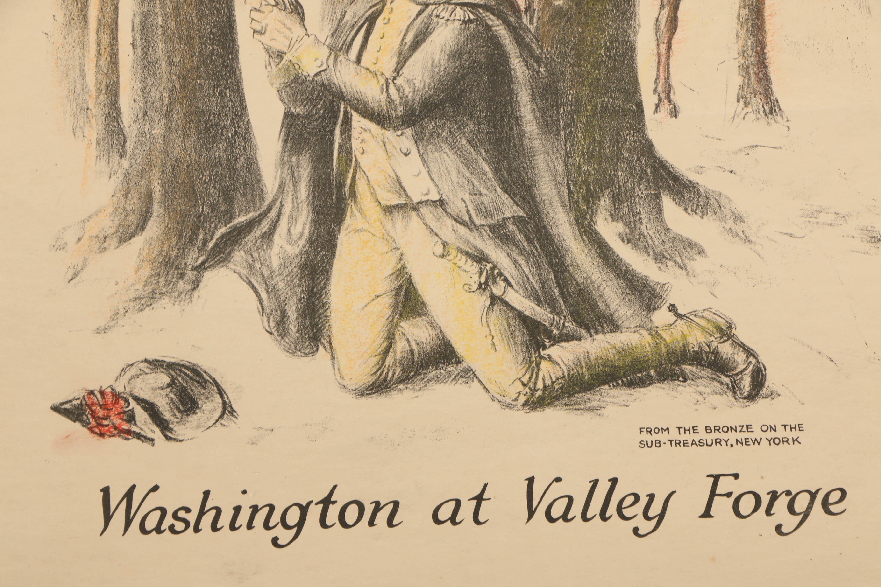 Vintage Hand-Colored Lithographs Featuring School Posters
