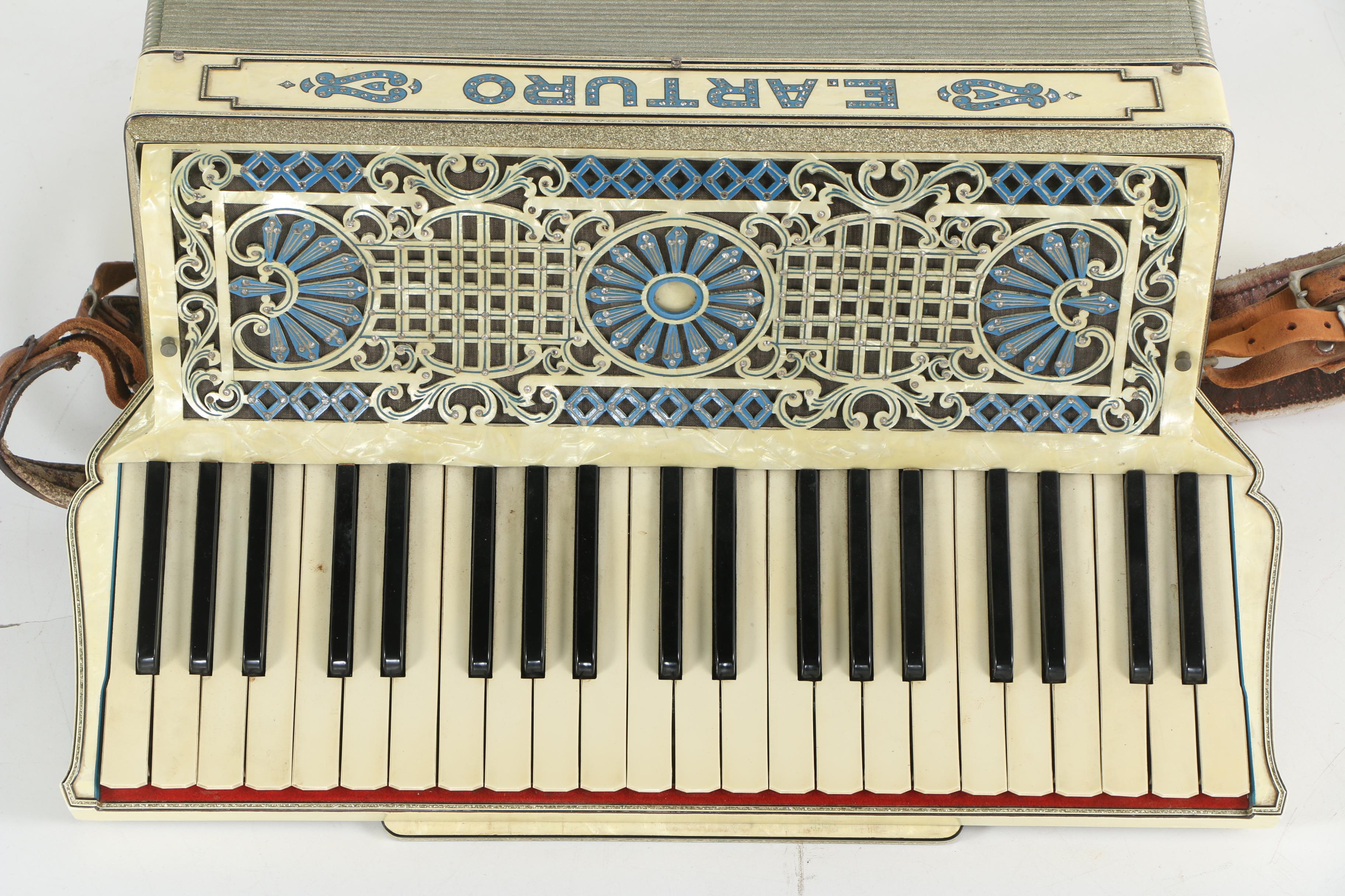 Vintage E. Arturo Piano-Style Accordion and Case