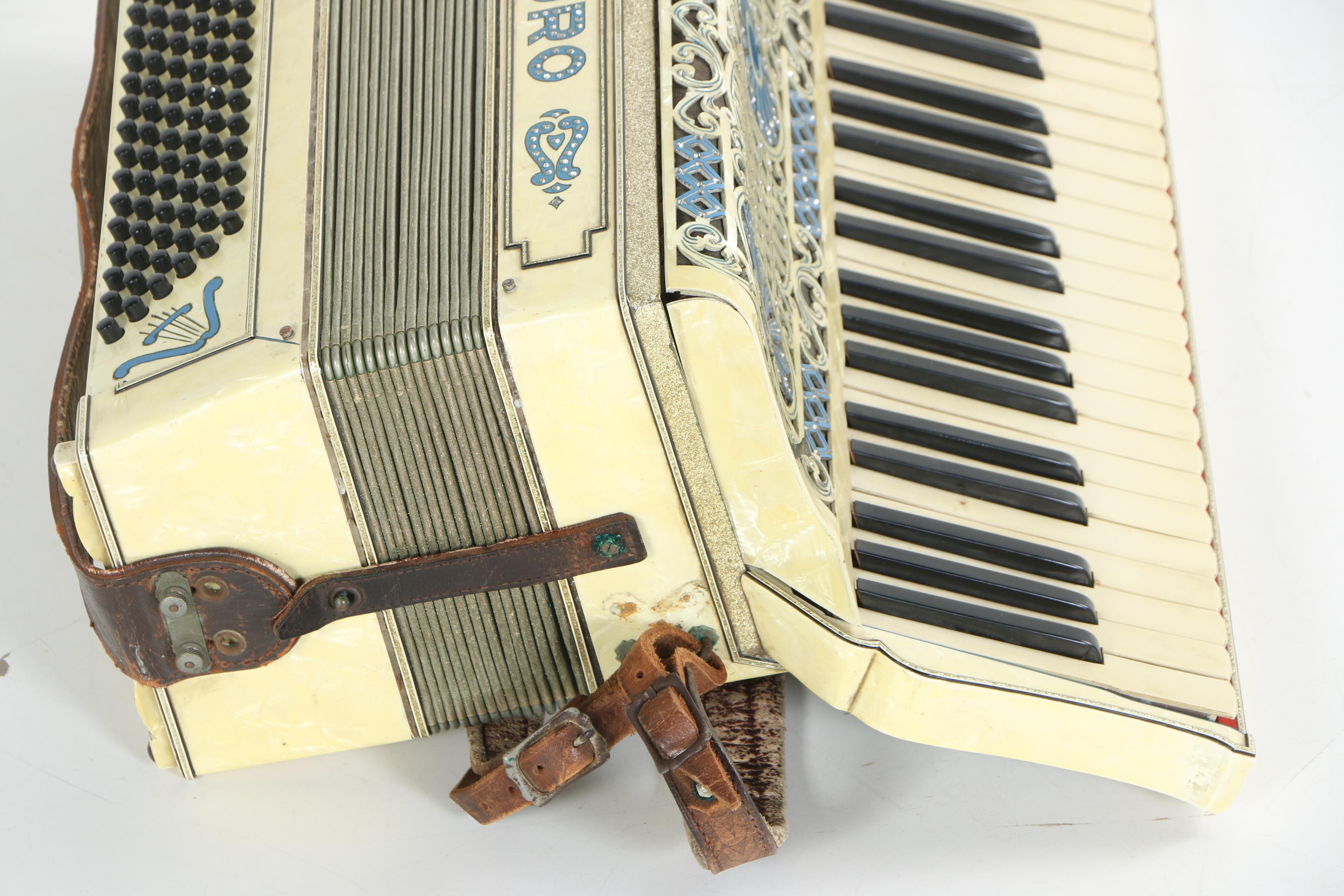 Vintage E. Arturo Piano-Style Accordion and Case