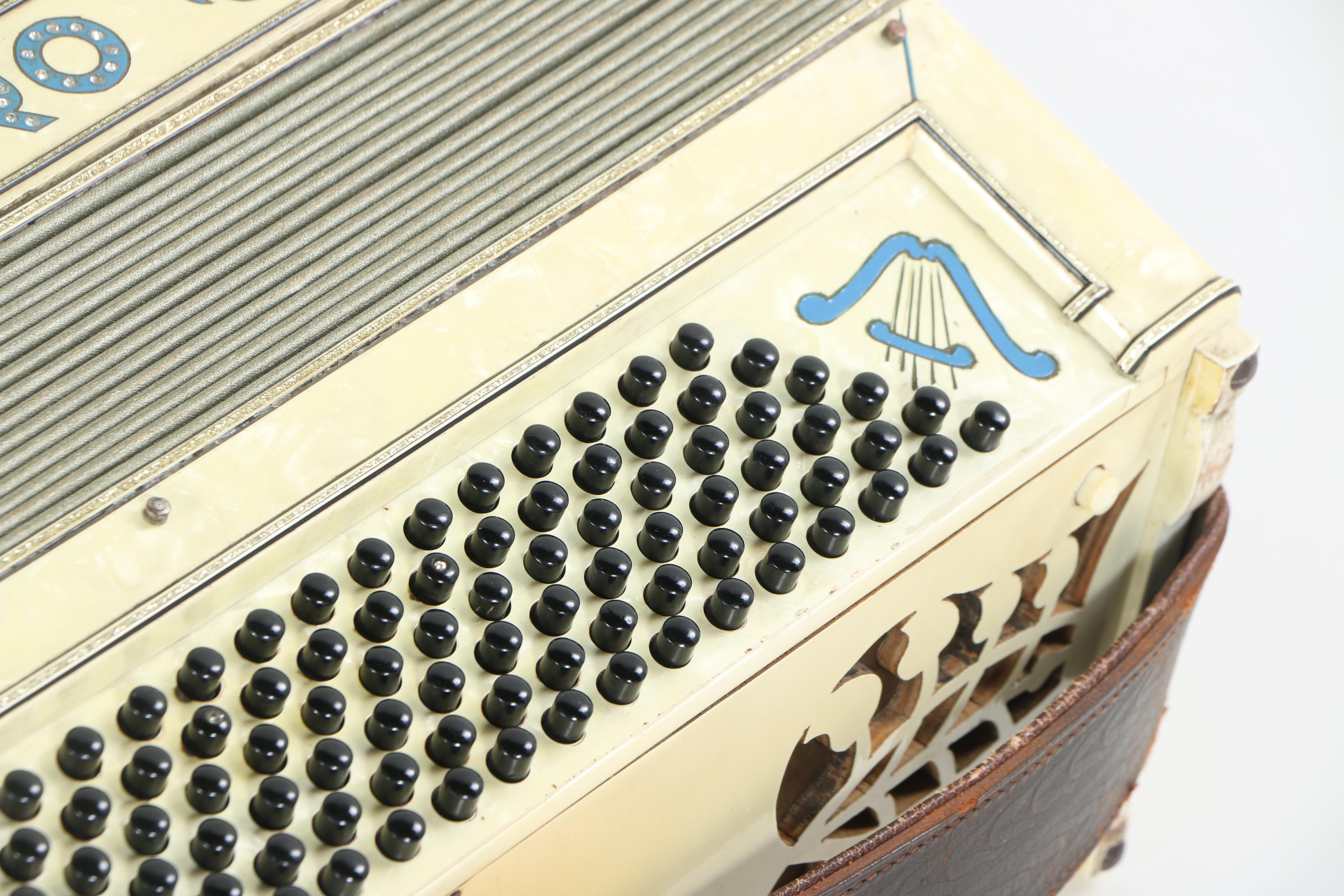 Vintage E. Arturo Piano-Style Accordion and Case