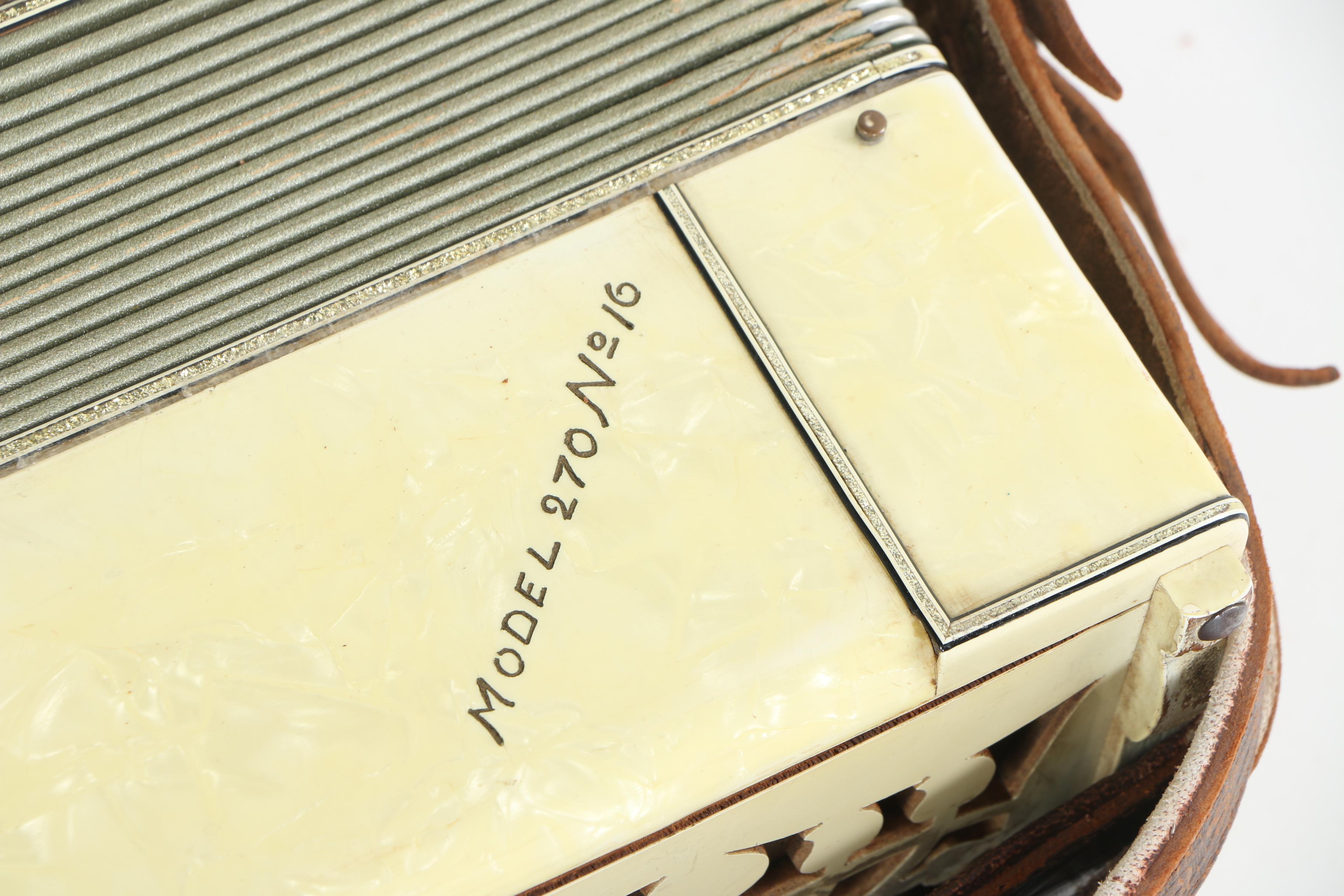 Vintage E. Arturo Piano-Style Accordion and Case