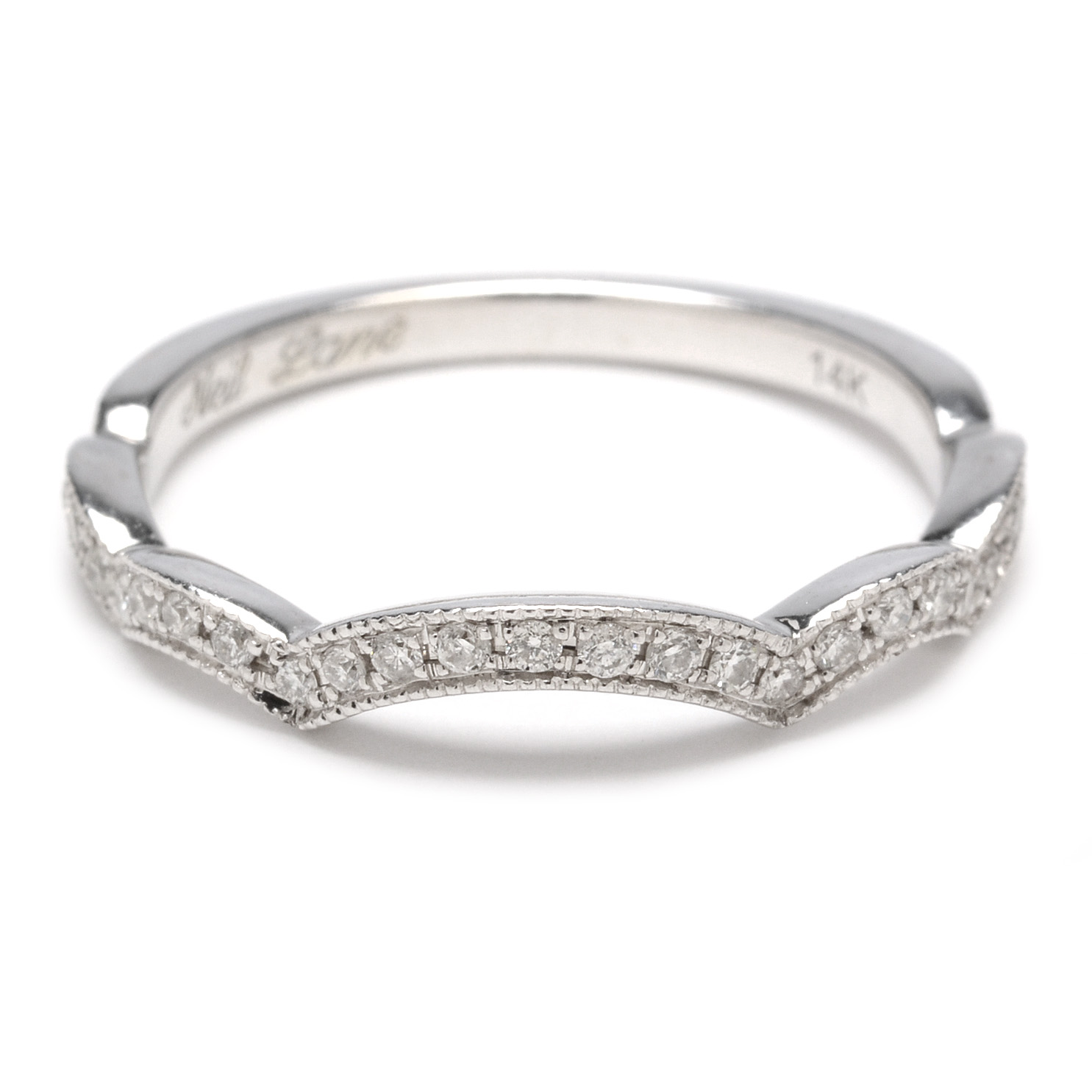 Neil Lane 14K White Gold Diamond Wedding Band