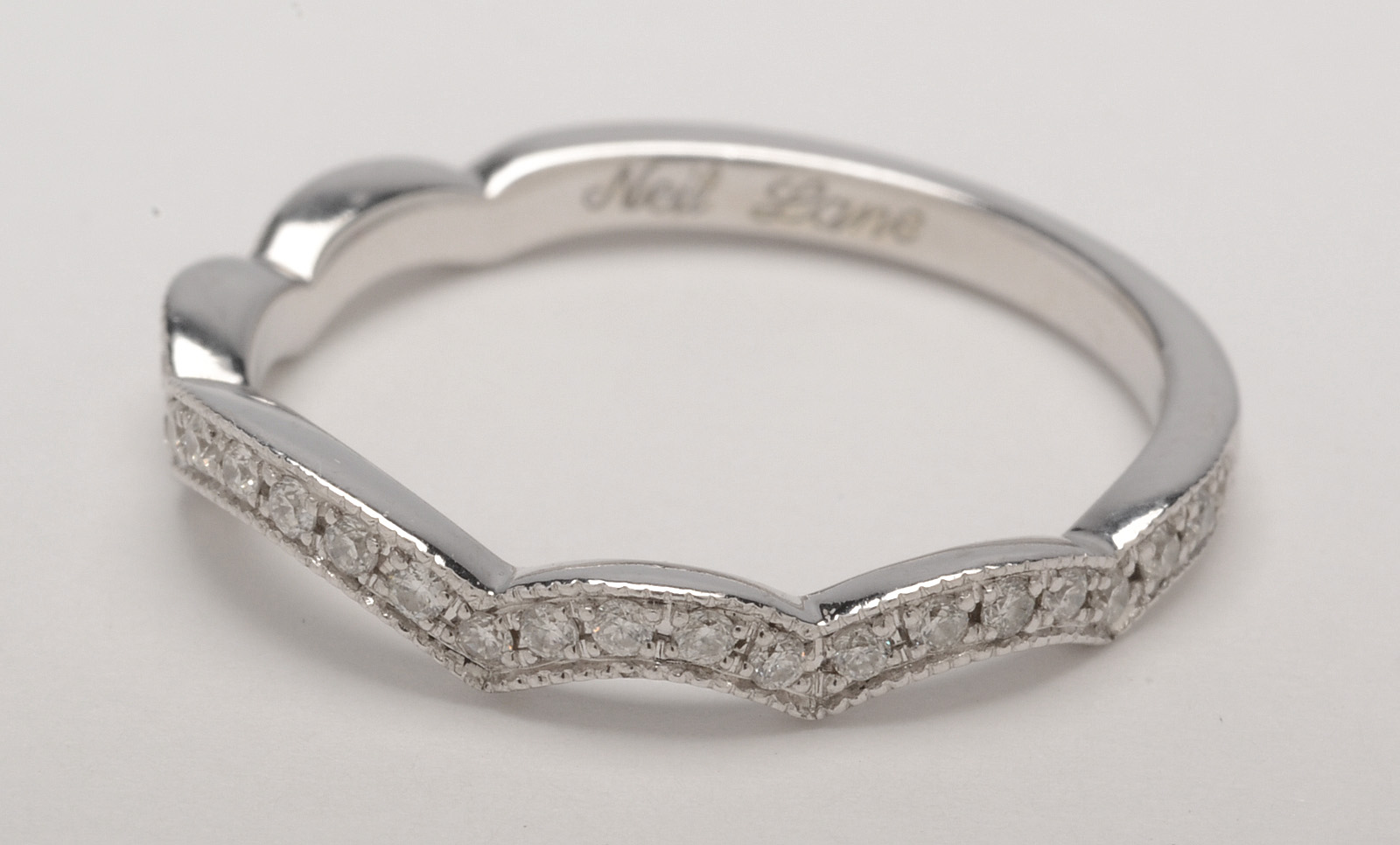 Neil Lane 14K White Gold Diamond Wedding Band