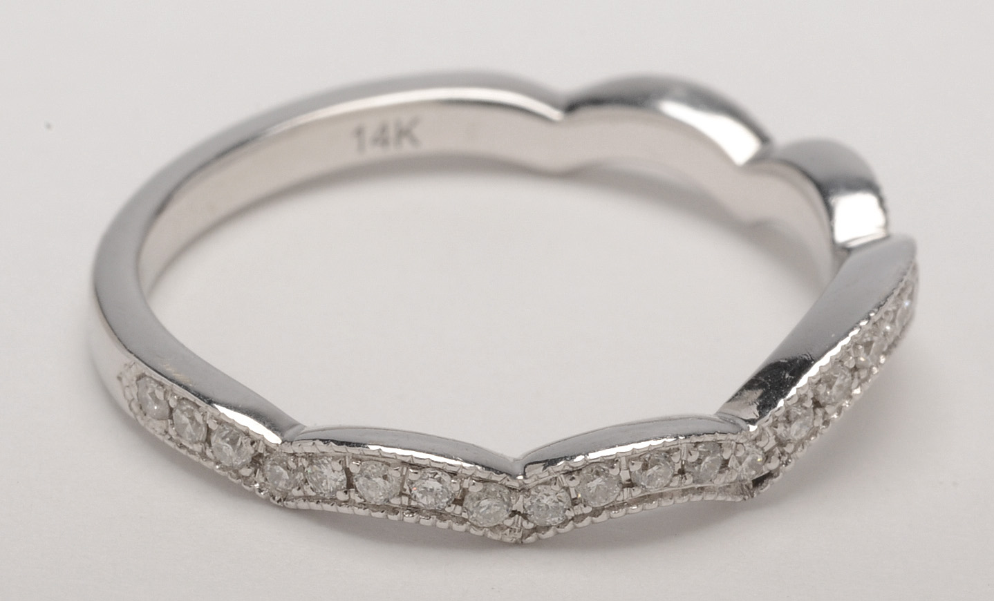 Neil Lane 14K White Gold Diamond Wedding Band