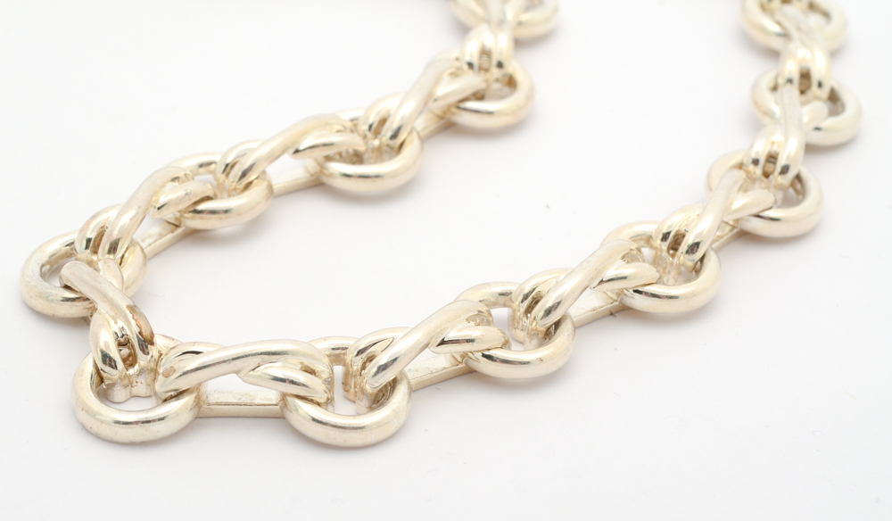 Paloma Picasso for Tiffany & Co. Sterling "XO" Link Necklace