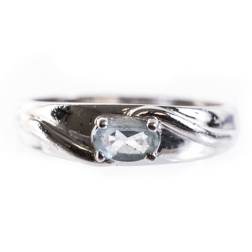 Sterling Silver and Blue Topaz Ring