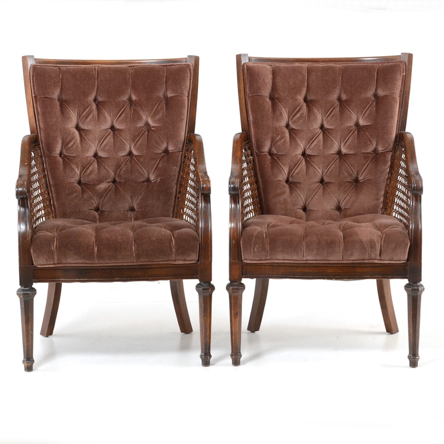 Pairing of Vintage Arm Chairs by Regency Manor