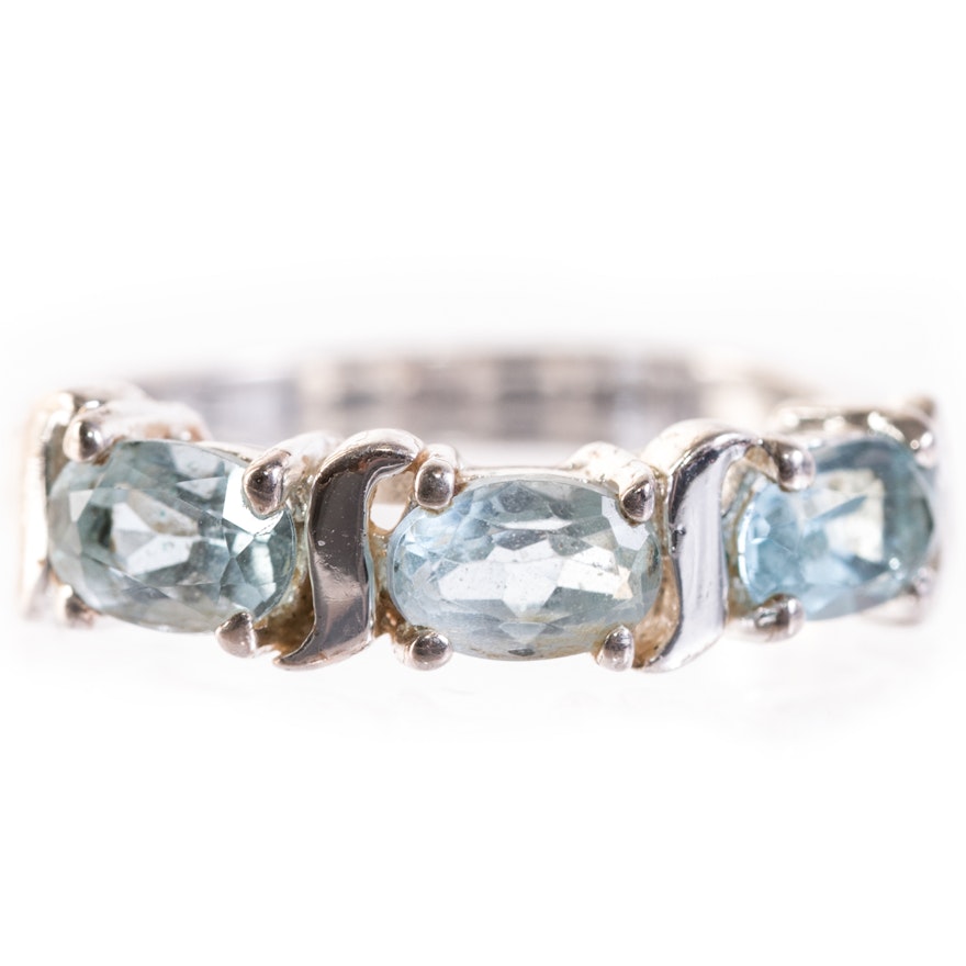 Sterling Silver and Blue Topaz Ring