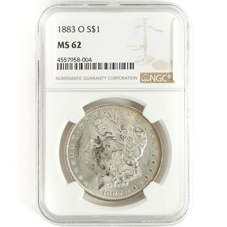 NGC Graded 1883 O Morgan Silver Dollar