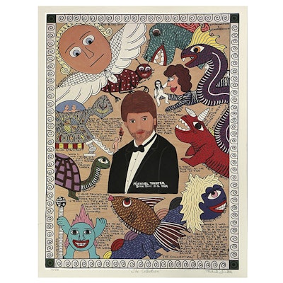 Michael Finster Offset Lithograph on Paper "The Collection" Michael Finster Offset Lithograph on Paper "The Collection"