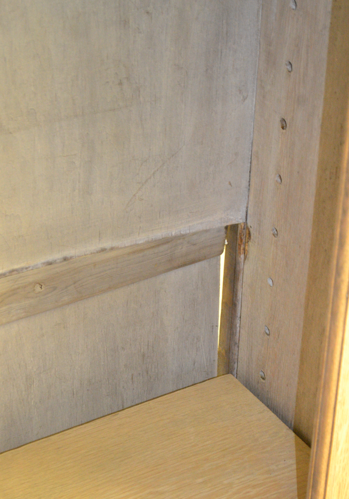 Antique Carved Italian Oak Hutch