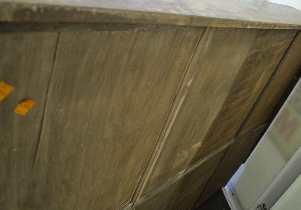 Antique Carved Italian Oak Hutch