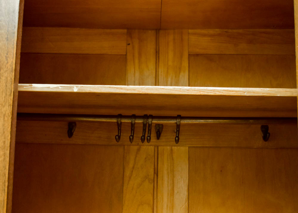 Vintage Art Deco Style Cherry Wardrobe