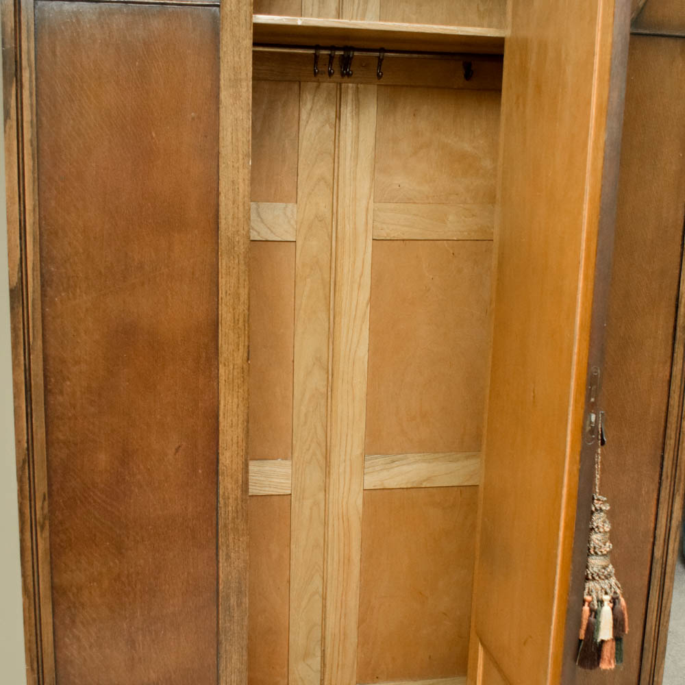 Vintage Art Deco Style Cherry Wardrobe