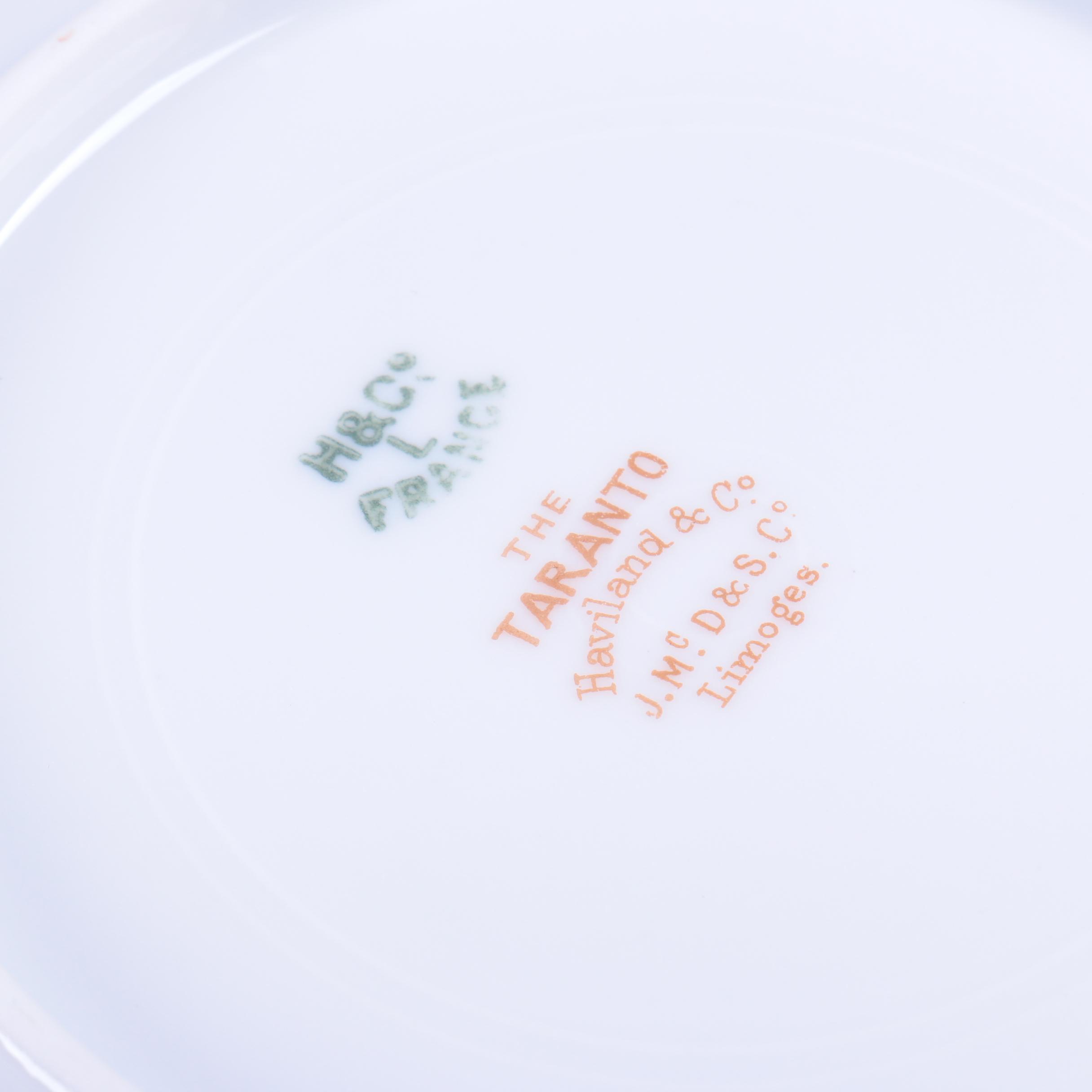 Antique Haviland & Co. Limoges "The Taranto" Teacups with Other Tableware