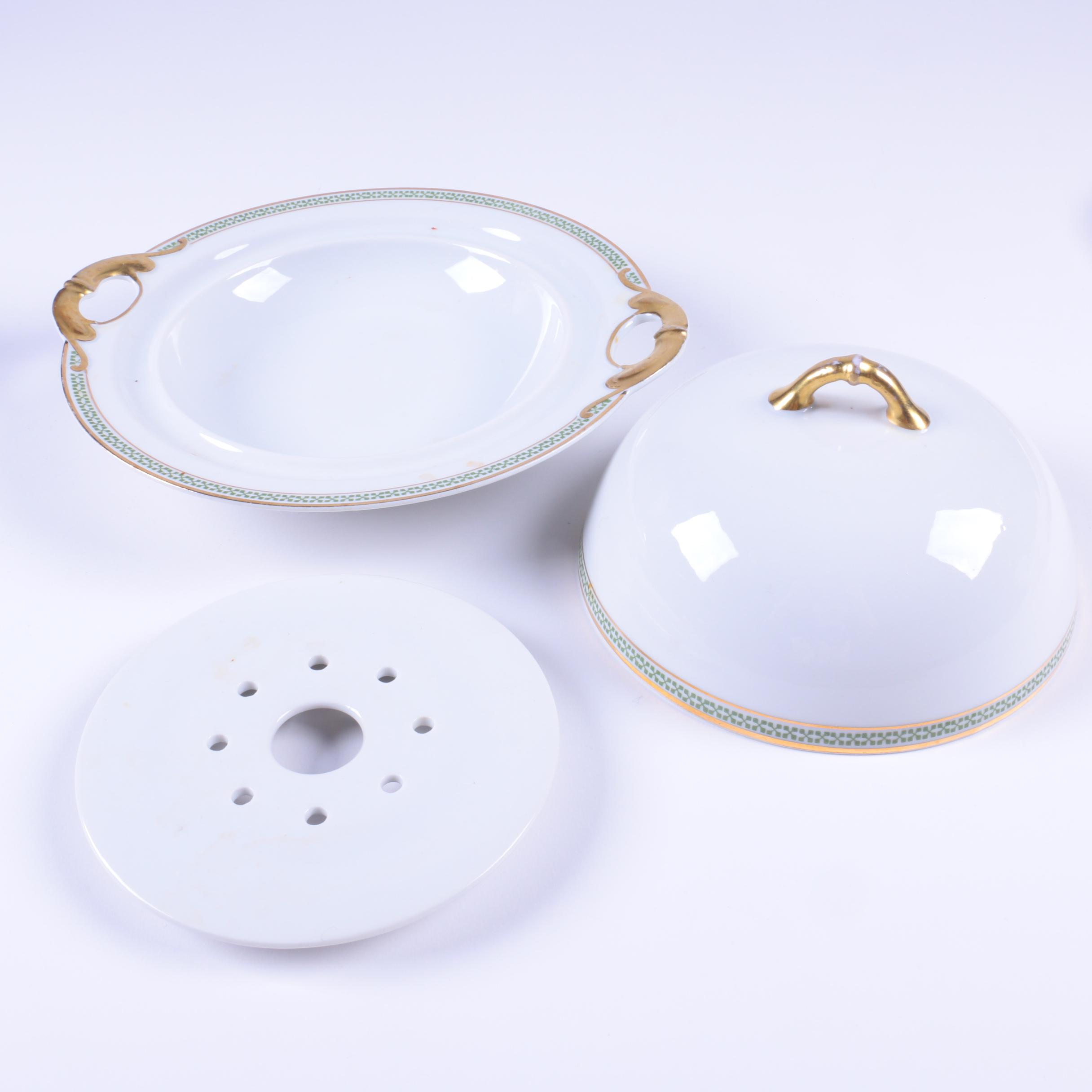 Antique Haviland & Co. Limoges "The Taranto" Teacups with Other Tableware