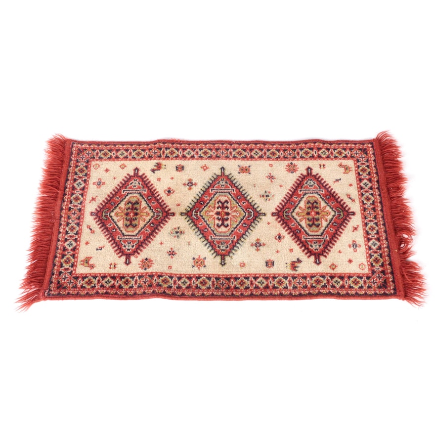 Power-Loomed Kazak-Style Wool Accent Rug