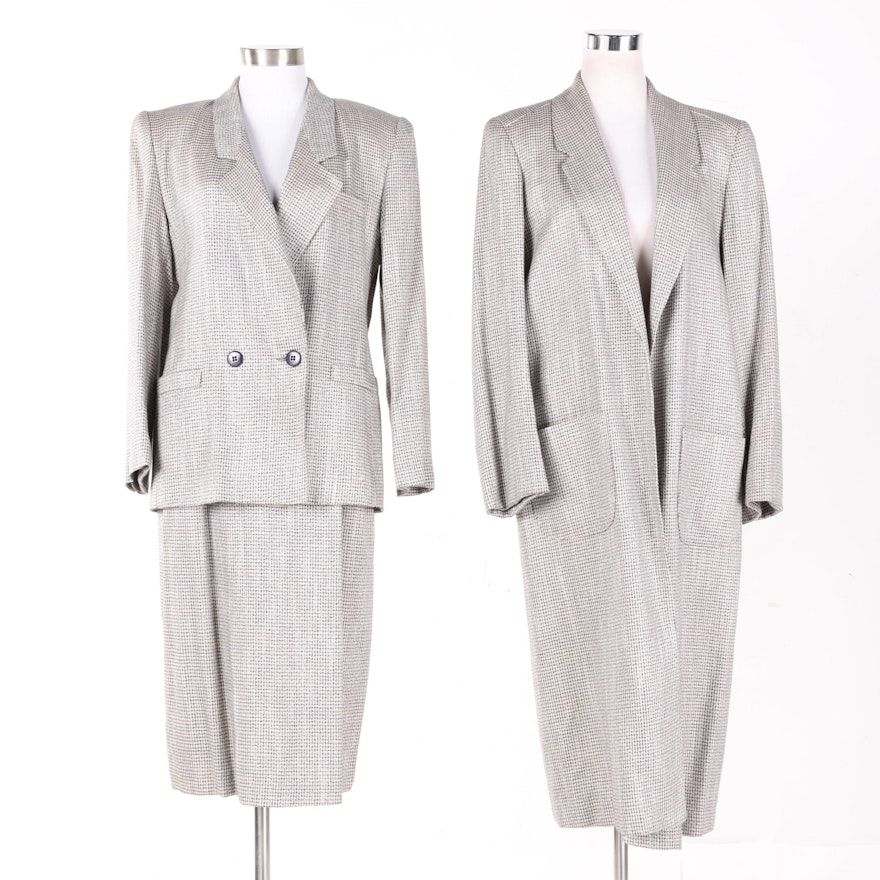 Women's Bert Newman Houndstooth Skirt Suit