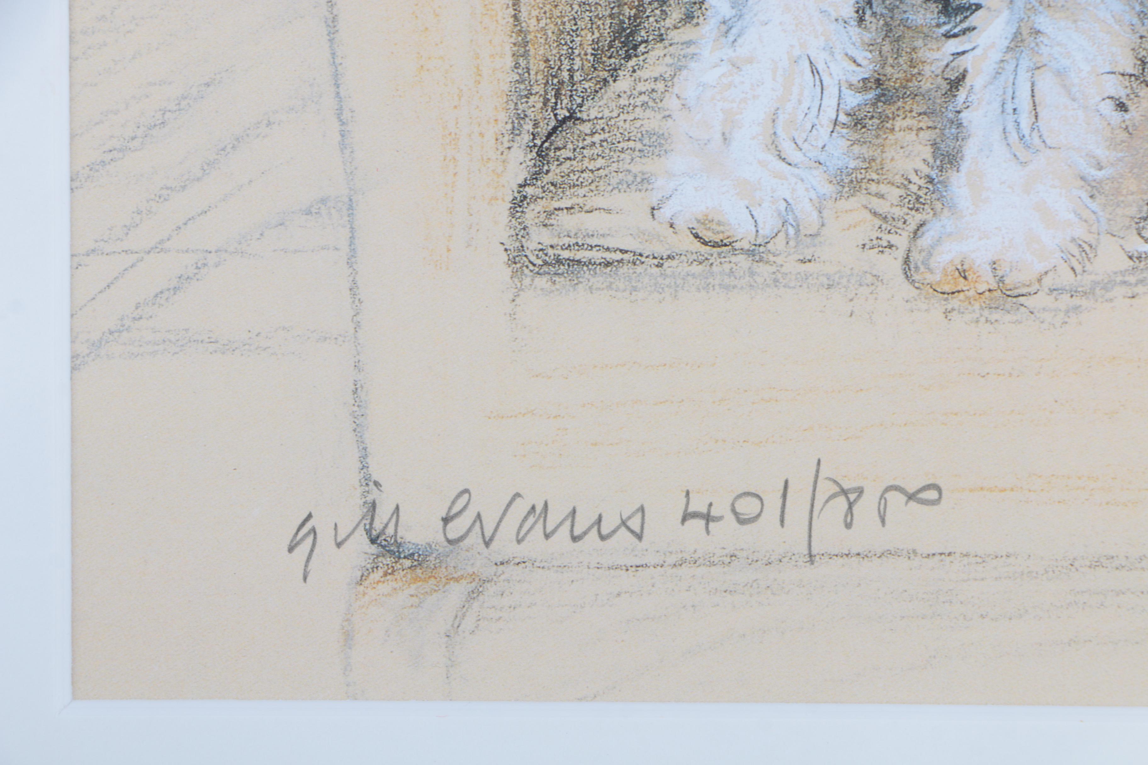 Gill Evans Limited Edition Offset Lithographs of Dogs