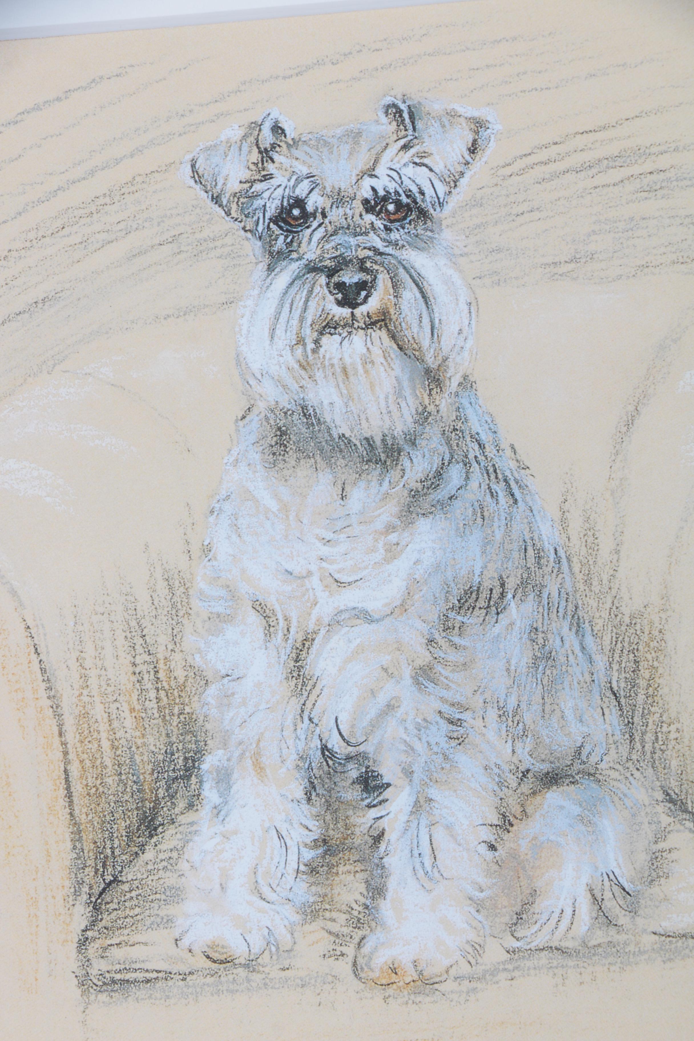 Gill Evans Limited Edition Offset Lithographs of Dogs