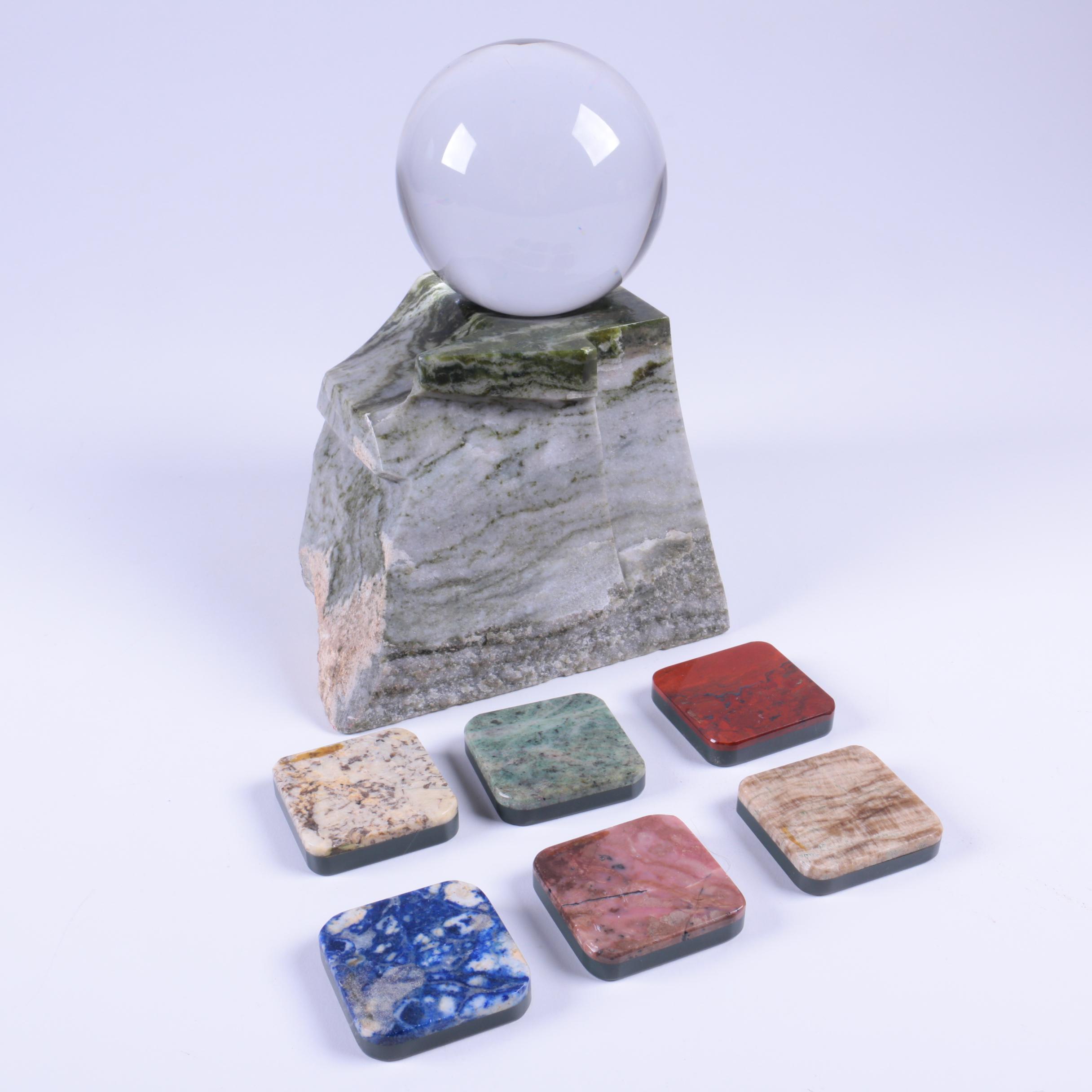 Crystal Ball and Mineral Squares
