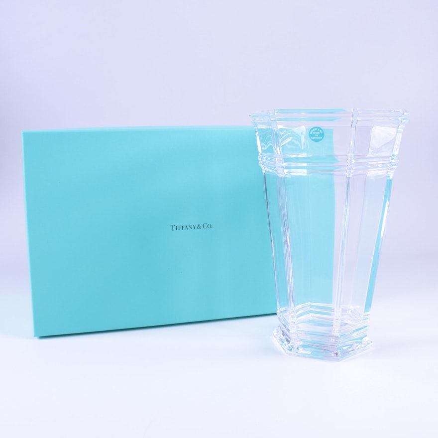 Tiffany & Co. Crystal "Windham" Vase