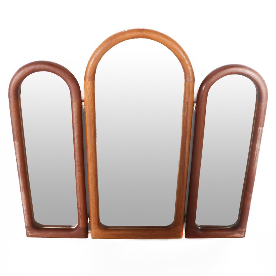 Danish Modern Hinged Vanity Mirrors by Schionning & Elgaard