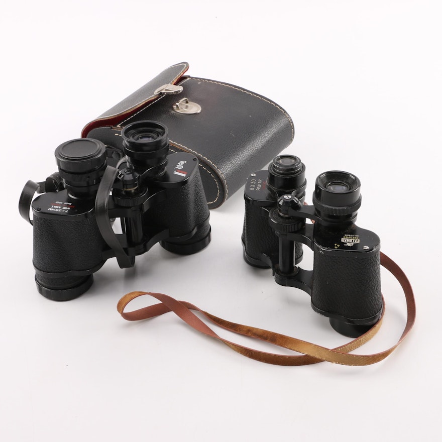 Palomar and Trao Binoculars with Case