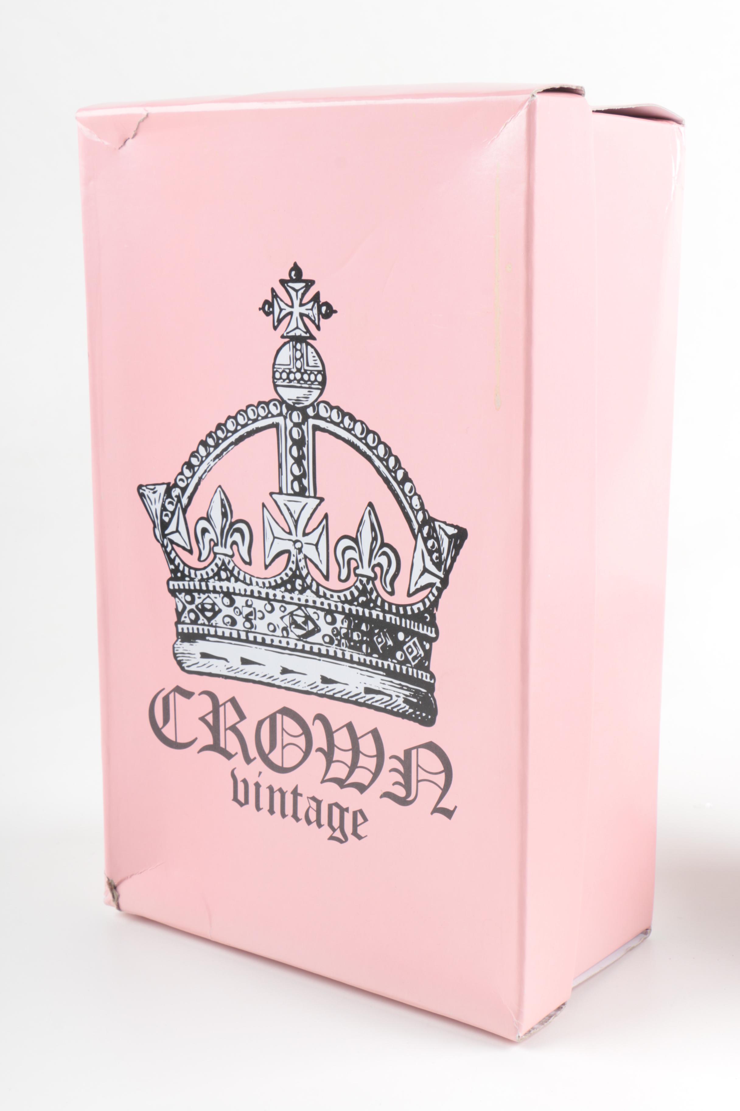 Women's Crown Vintage Espadrille Wedge Peep-Toe Shoes