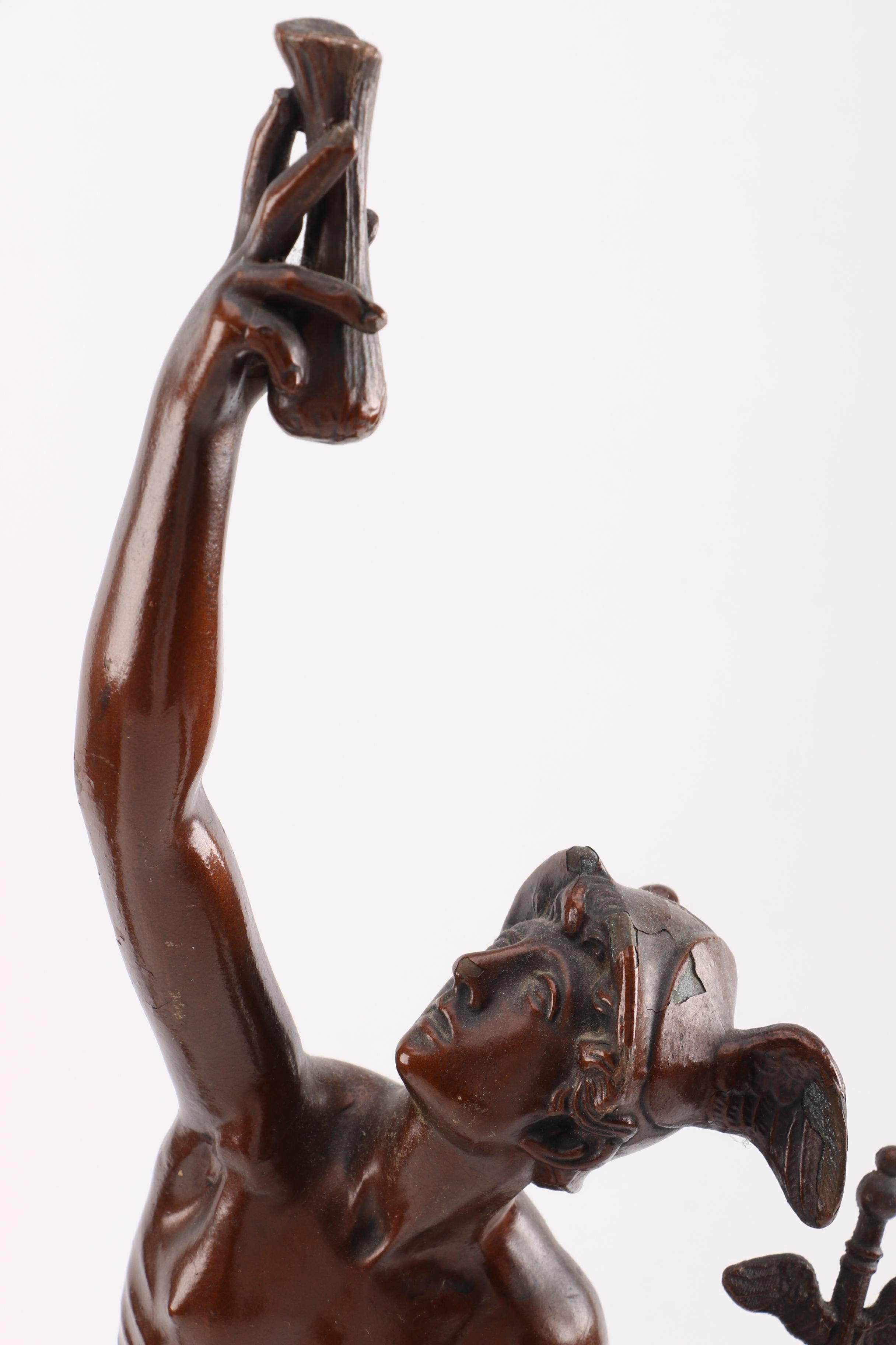 Mercury and Fortuna Bronze Sculptures after Jean de Bologna