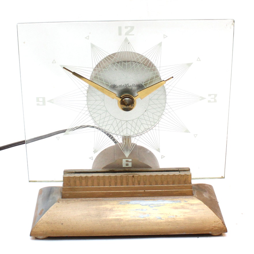 Mid Century Modern "Starlight" Shelf Clock