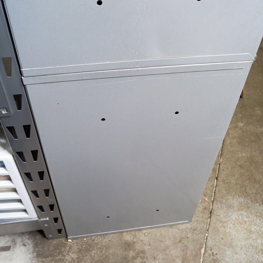 Metal Storage Chest on Chest with Divided Drawers