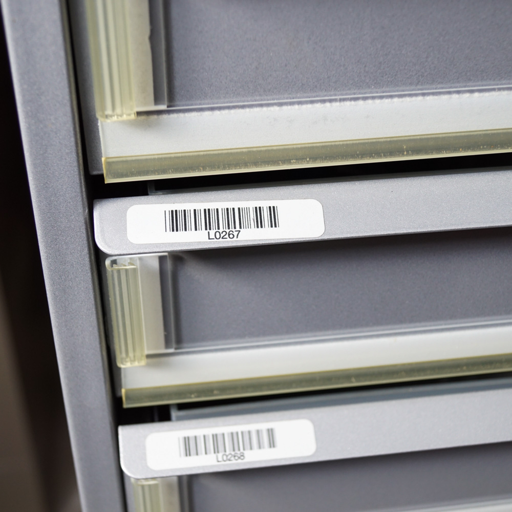 Metal Storage Chest on Chest with Divided Drawers