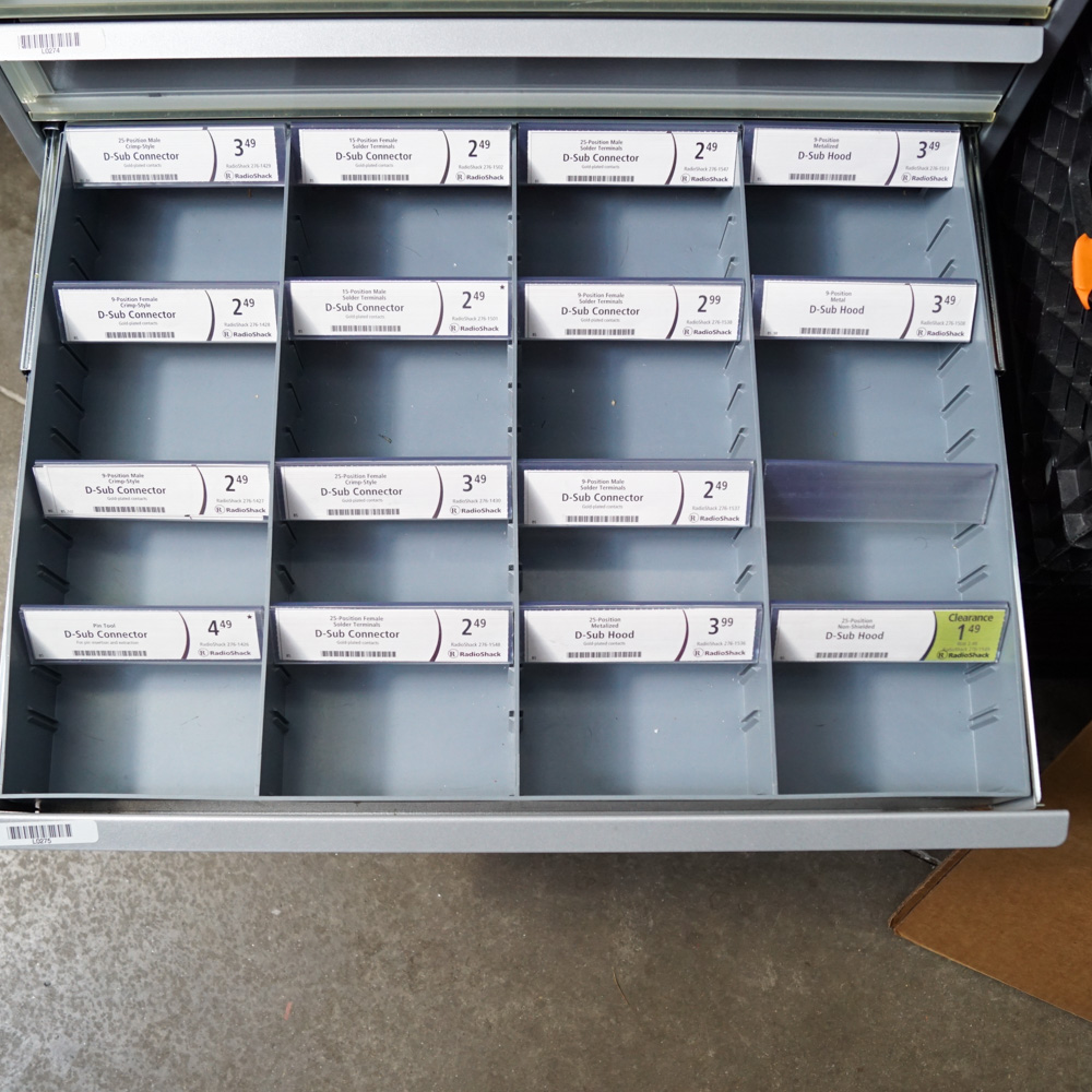 Metal Storage Chest on Chest with Divided Drawers