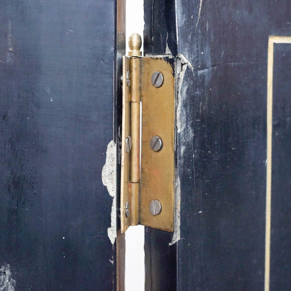 Chinese Carved Lacquered Folding Screen