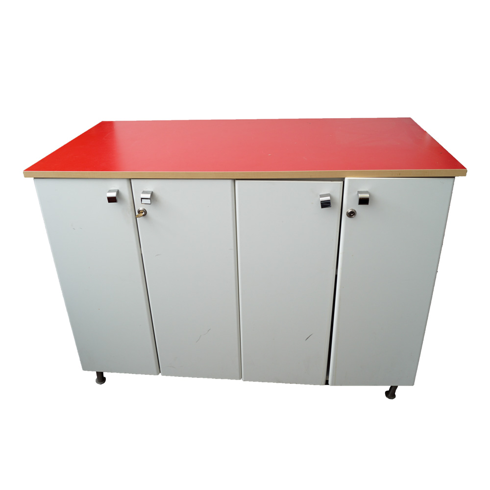 Mid Century Modern Style Melamine Cabinet