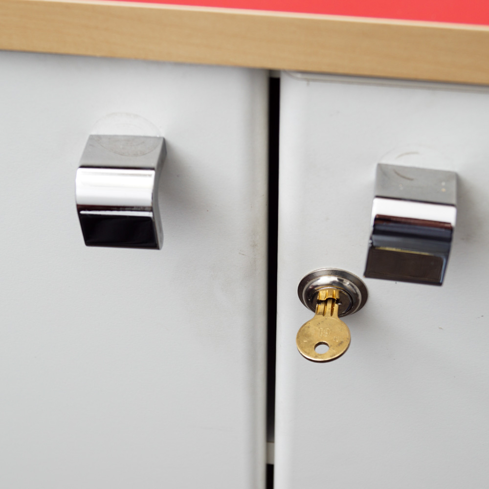 Mid Century Modern Style Melamine Cabinet