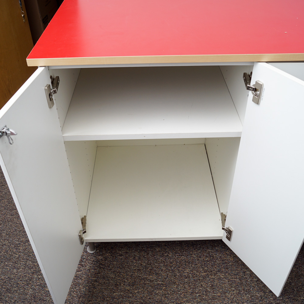 Mid Century Modern Style Melamine Cabinet