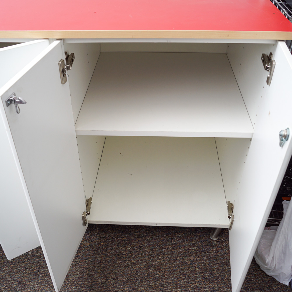 Mid Century Modern Style Melamine Cabinet