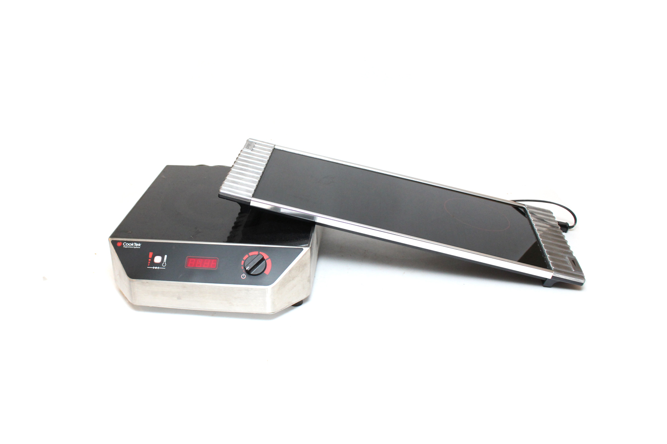 Cooktek Induction Range and Villaware Warming Plate